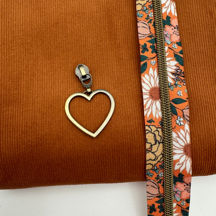 Blissful Salmon Bronze printed