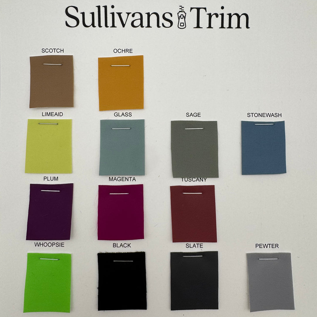 Bonded Nylon Color Card