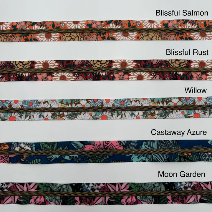 Blissful Salmon Bronze printed