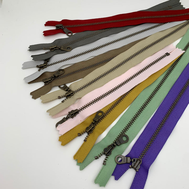 Purple Jewel YKK Antique Zipper