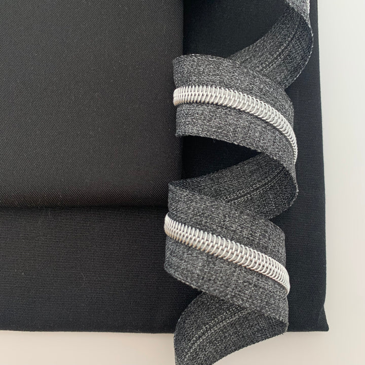Denim Black Silver