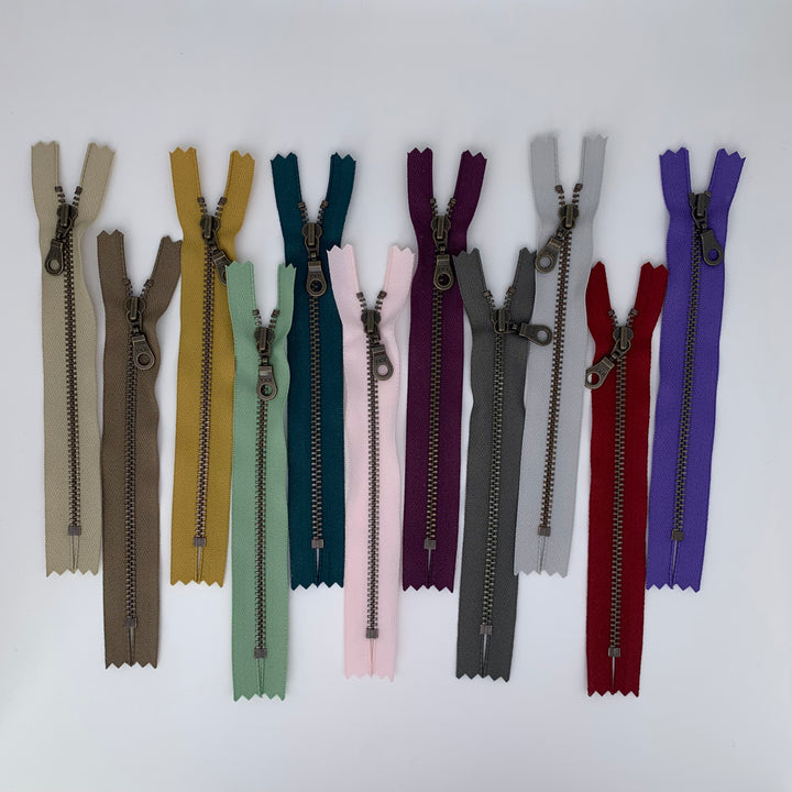 Purple Jewel YKK Antique Zipper