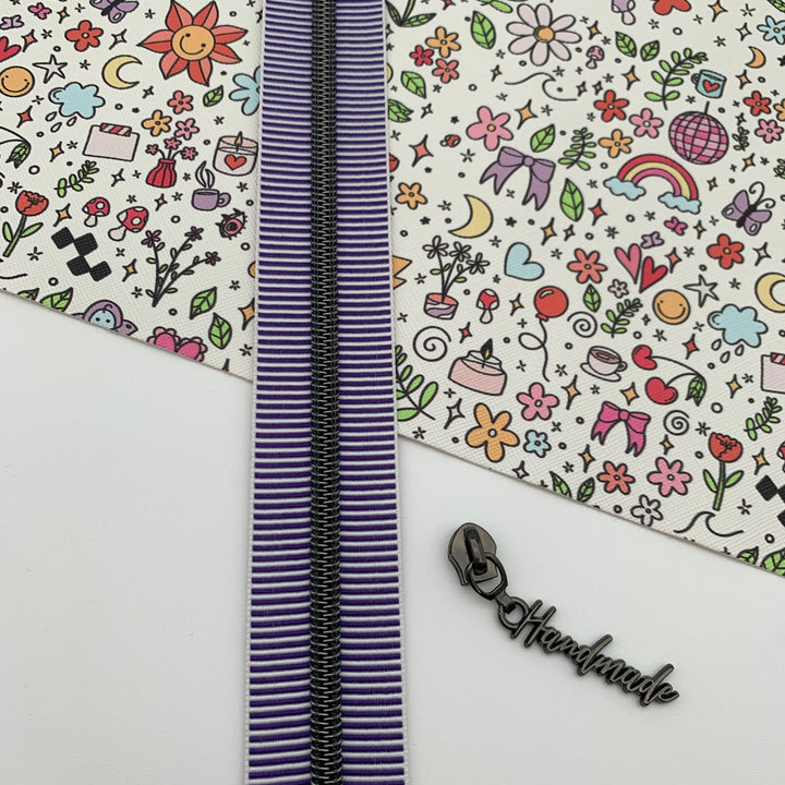Stripe Purple Gunmetal