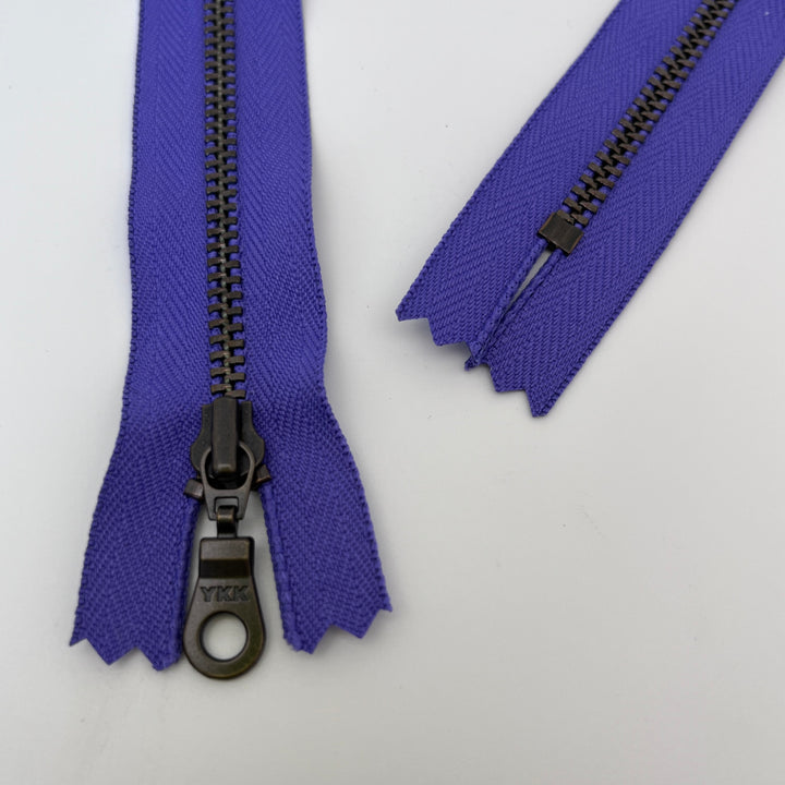 Purple Jewel YKK Antique Zipper