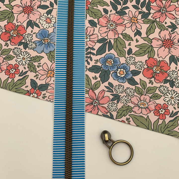 Stripe Royal Blue Bronze