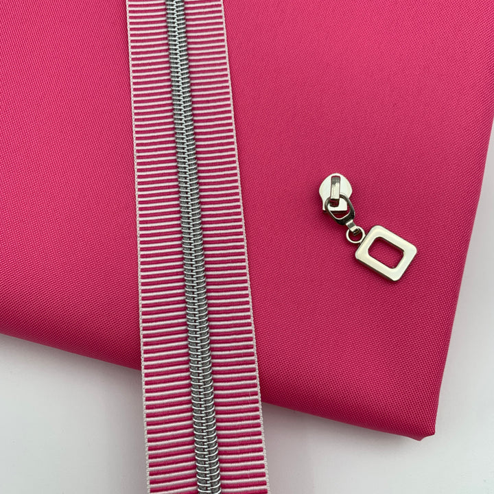 Stripe Bubblegum Silver