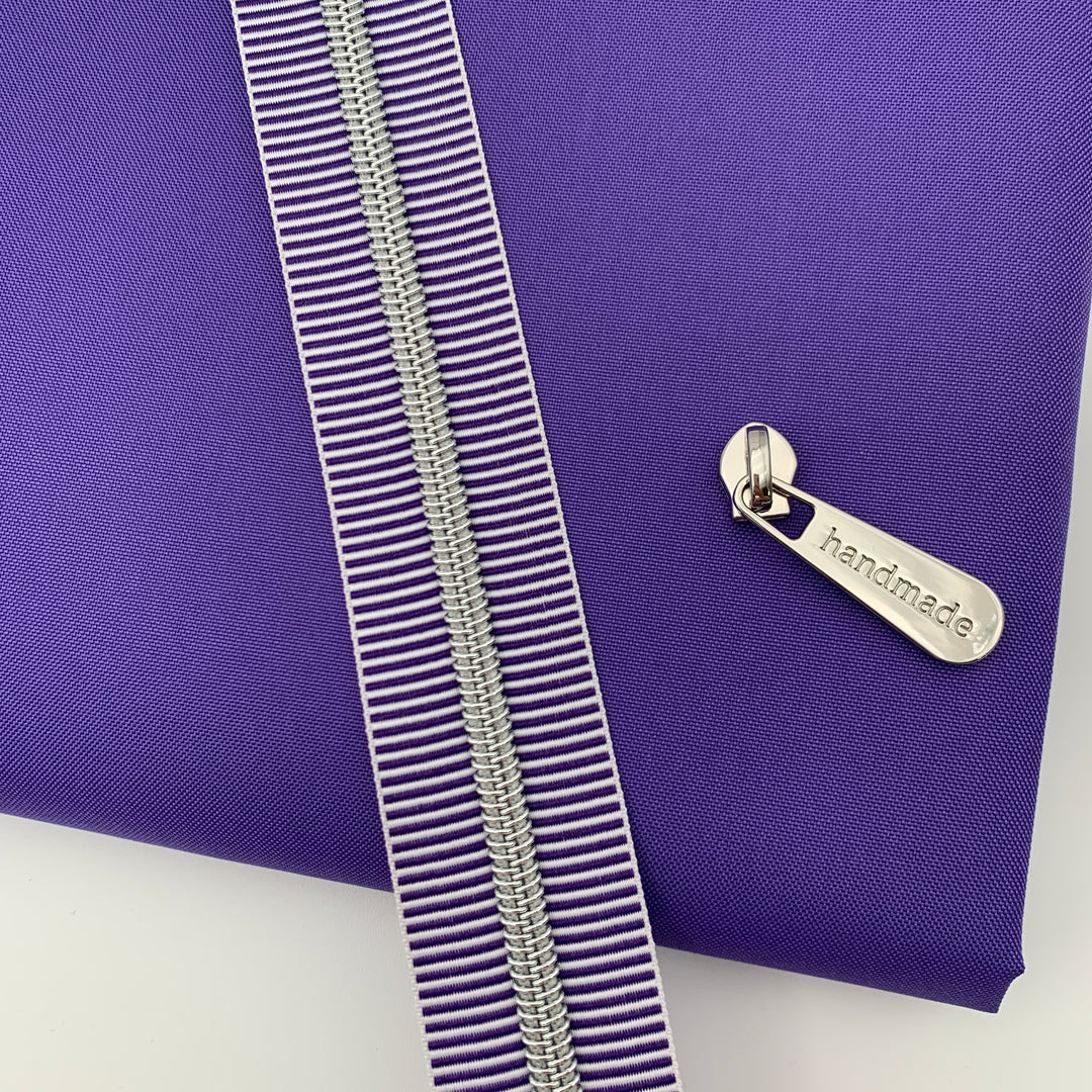 Stripe Purple Silver