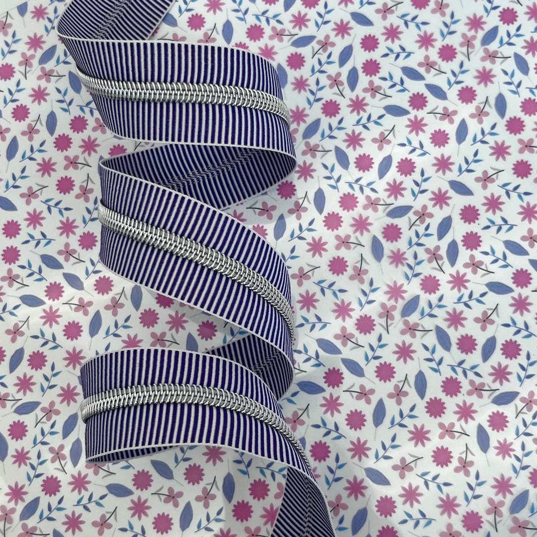 Stripe Purple Silver
