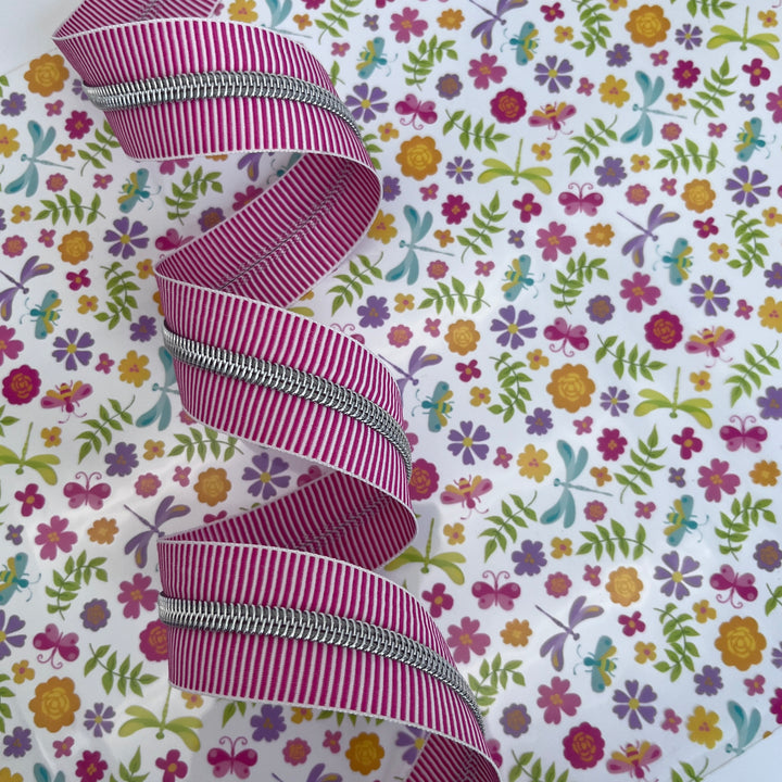 Stripe Bubblegum Silver