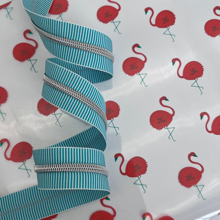 Stripe Aqua Silver