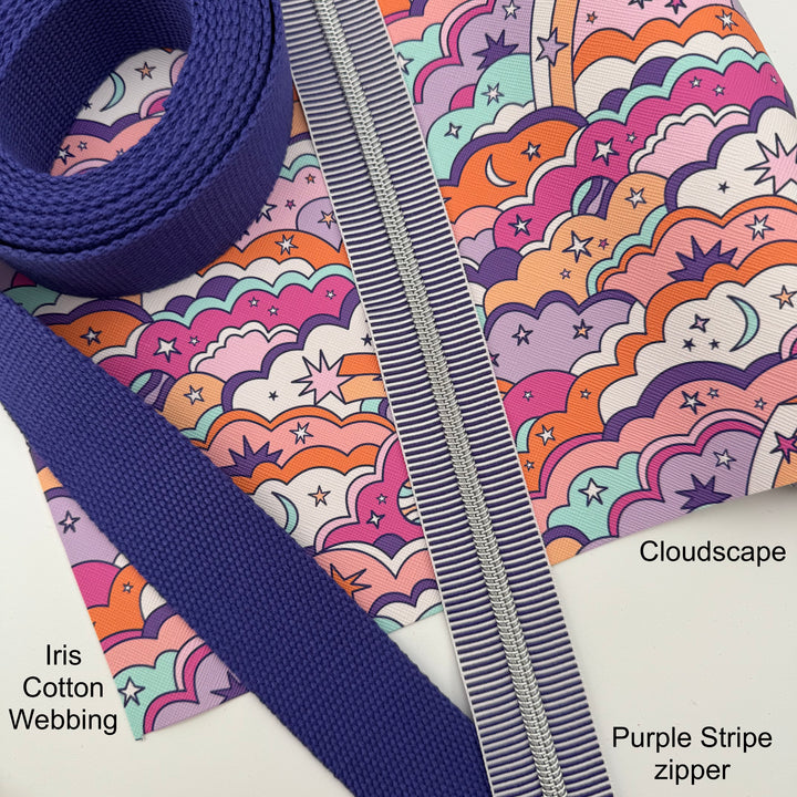 Stripe Purple Silver