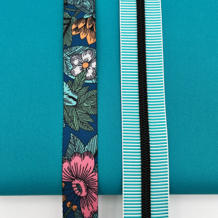 Stripe Aqua matte black