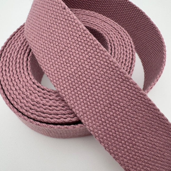 Mauve cotton webbing
