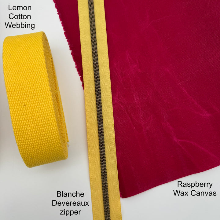 Lemon cotton webbing