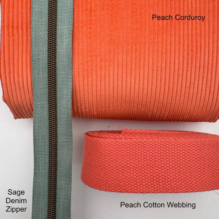 Peach cotton webbing