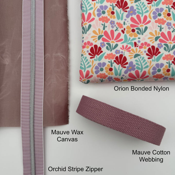 Mauve cotton webbing