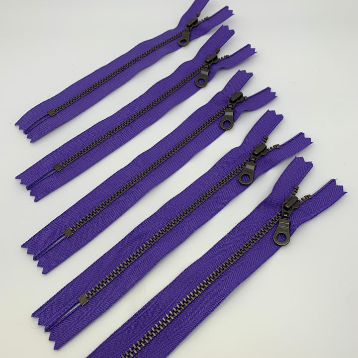 Purple Jewel YKK Antique Zipper