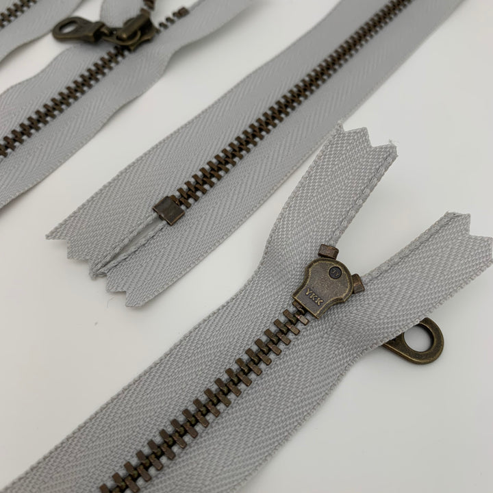 Ice YKK Antique Zipper