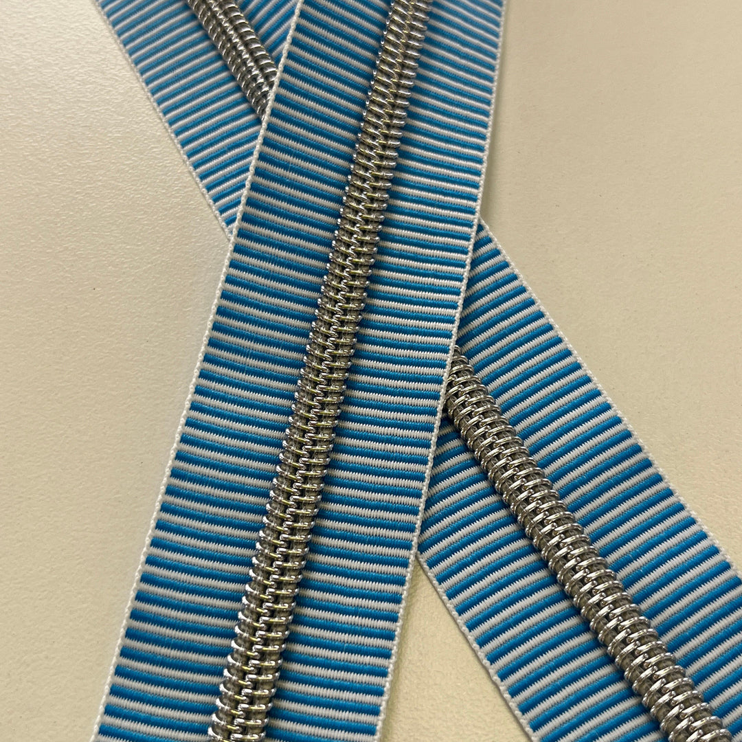 Royal Blue Stripe #5 Silver