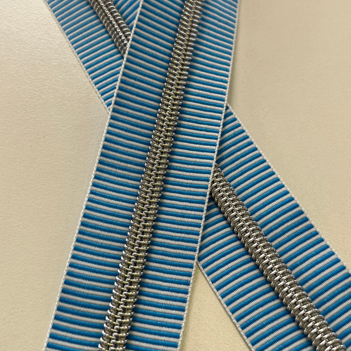 Royal Blue Stripe #5 Silver