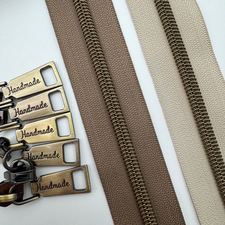 Bark Bronze - Nylon Zipper Tape - #5