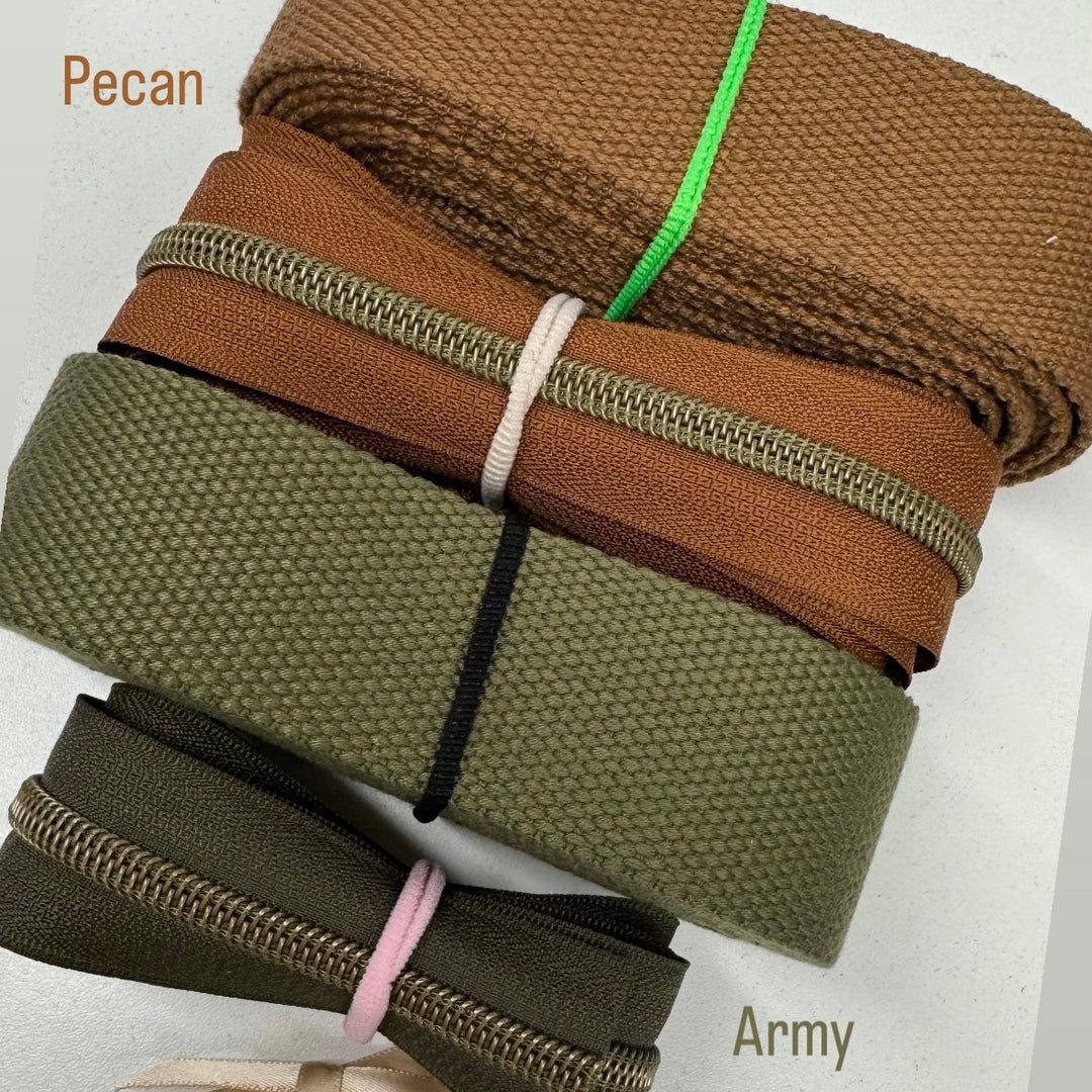 Pecan cotton webbing