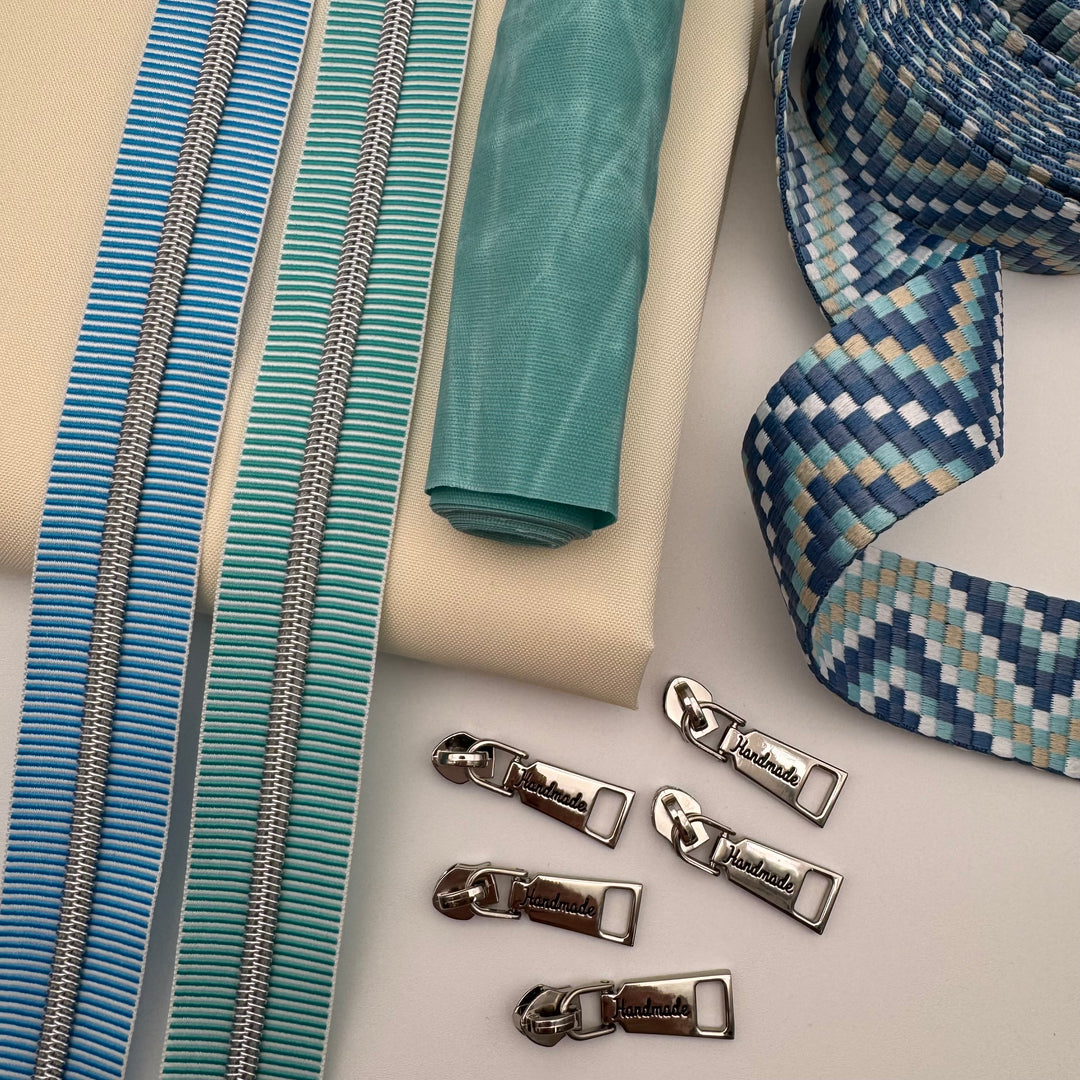 Stripe Royal Blue Silver