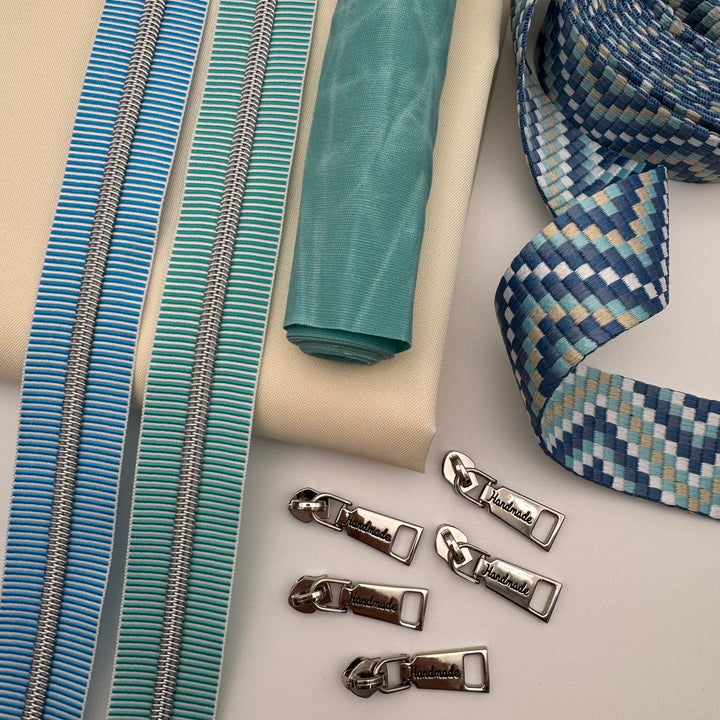 Stripe Royal Blue Silver