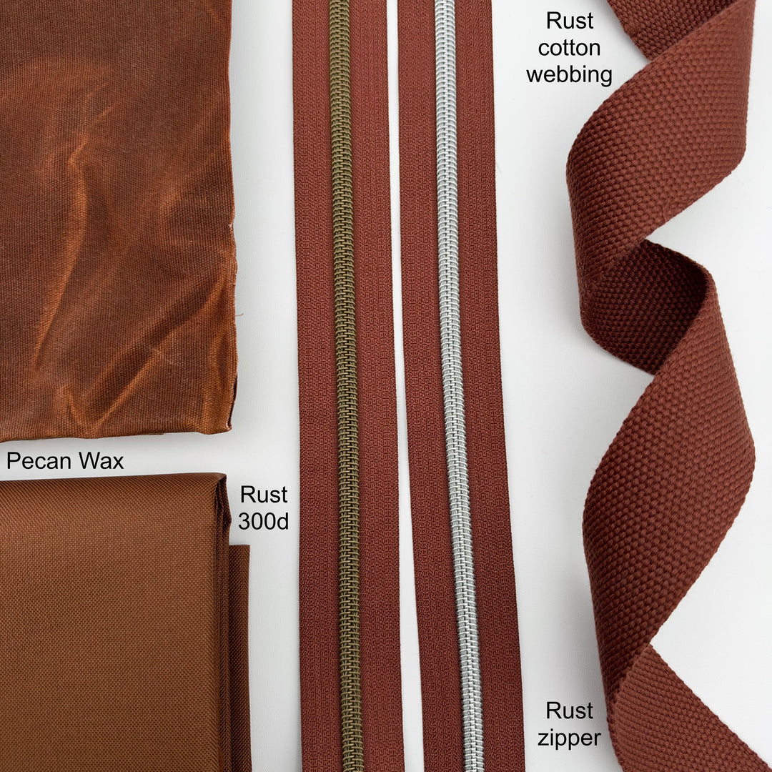 Rust cotton webbing