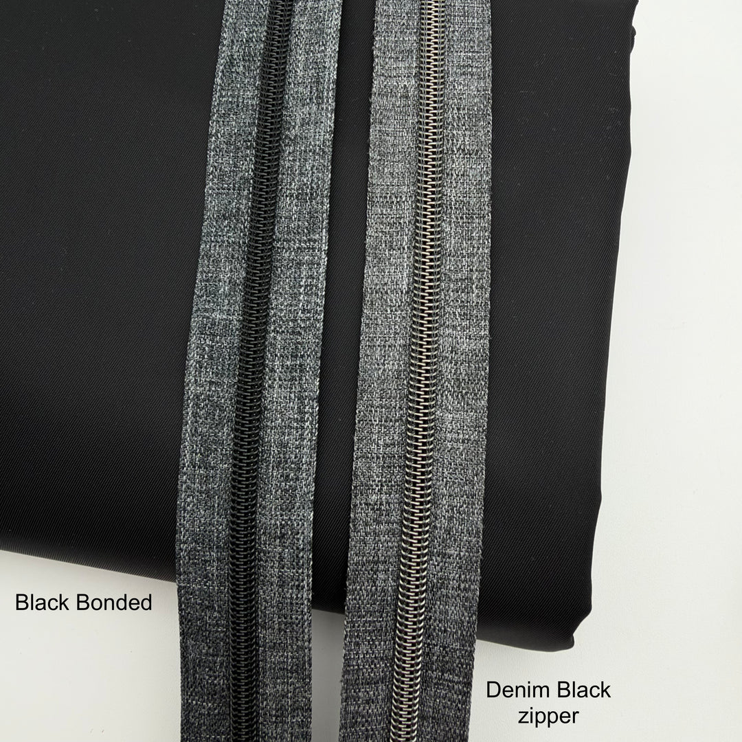 Denim Black matte black - #5 Nylon Zipper Tape