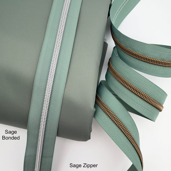 Sage Bronze - #5 Nylon Zipper Tape