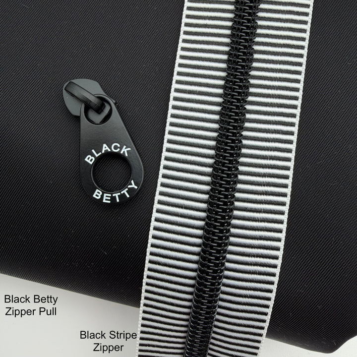 Stripe Black matte black - #5 Nylon Zipper Tape