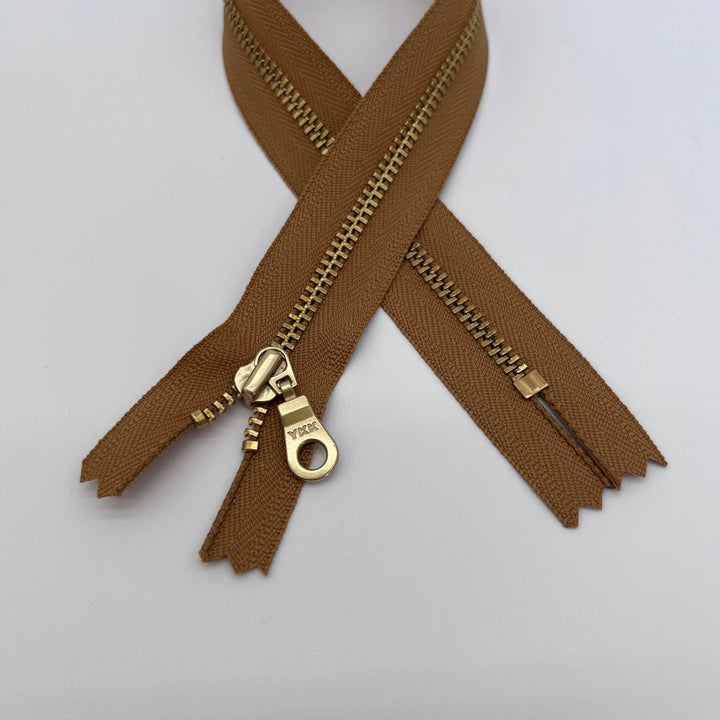 Scotch YKK metal gold zipper 5" to 14"