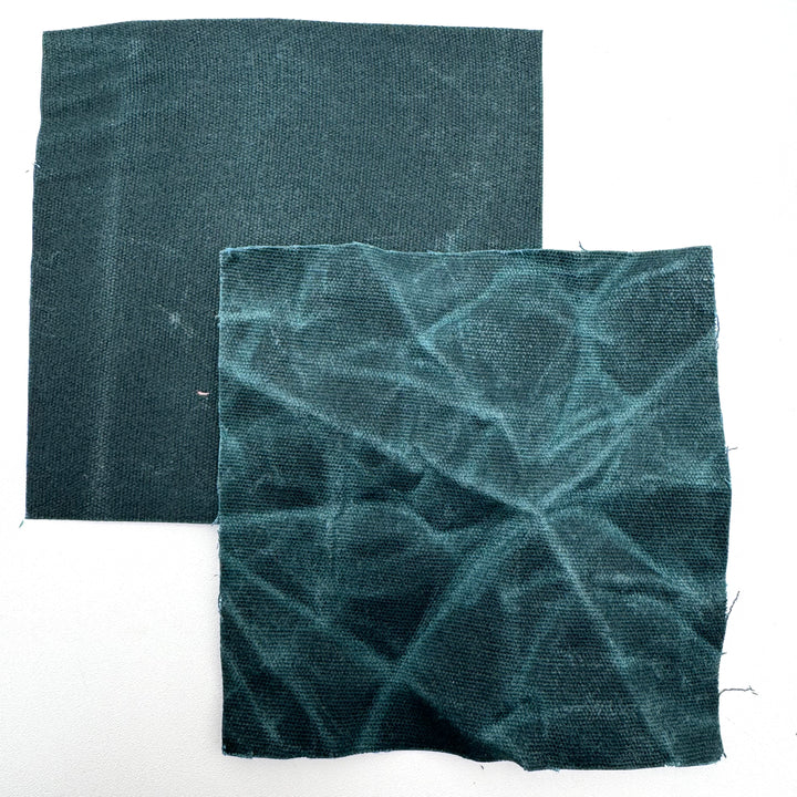 Deep Teal Wax Canvas