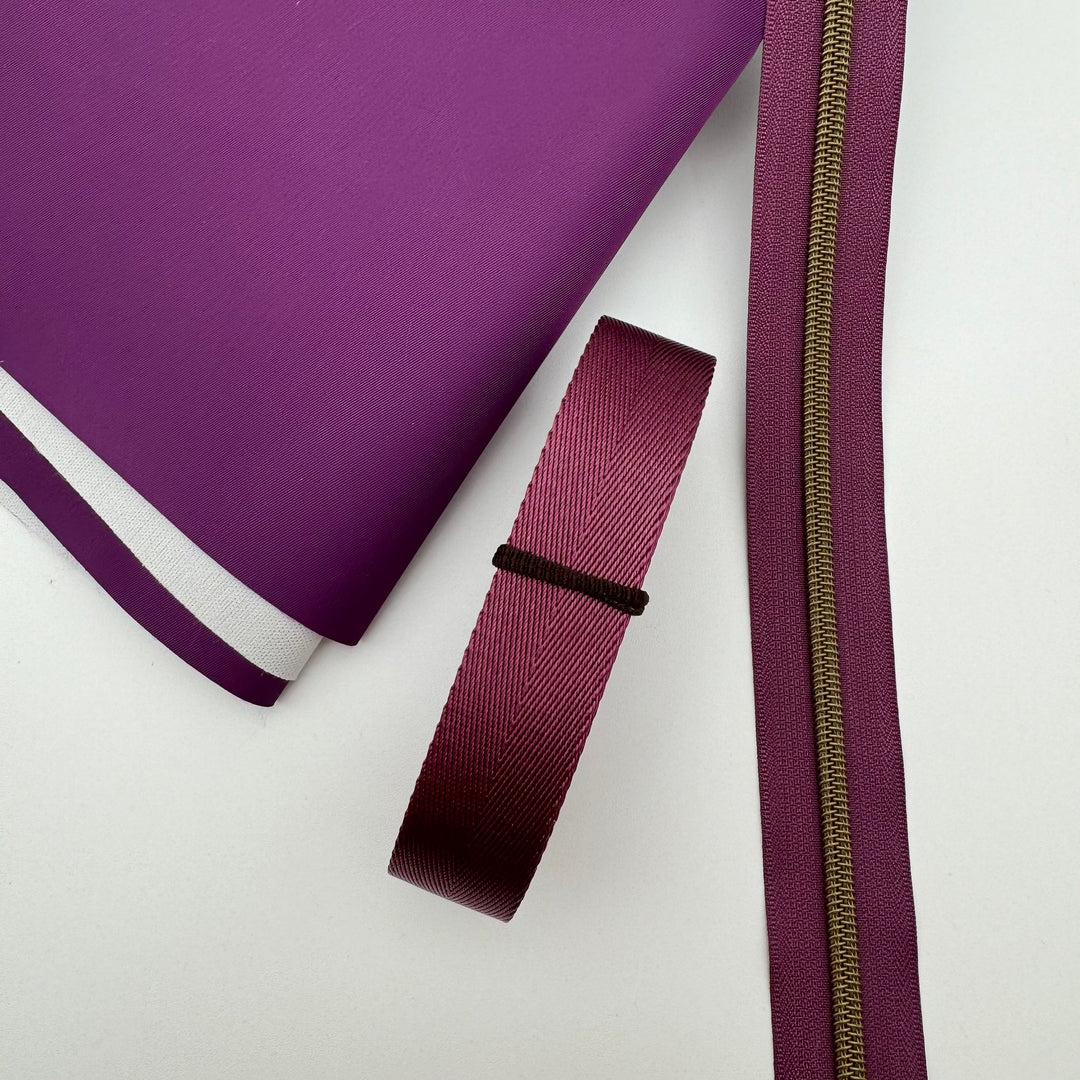 Plum Bonded Nylon