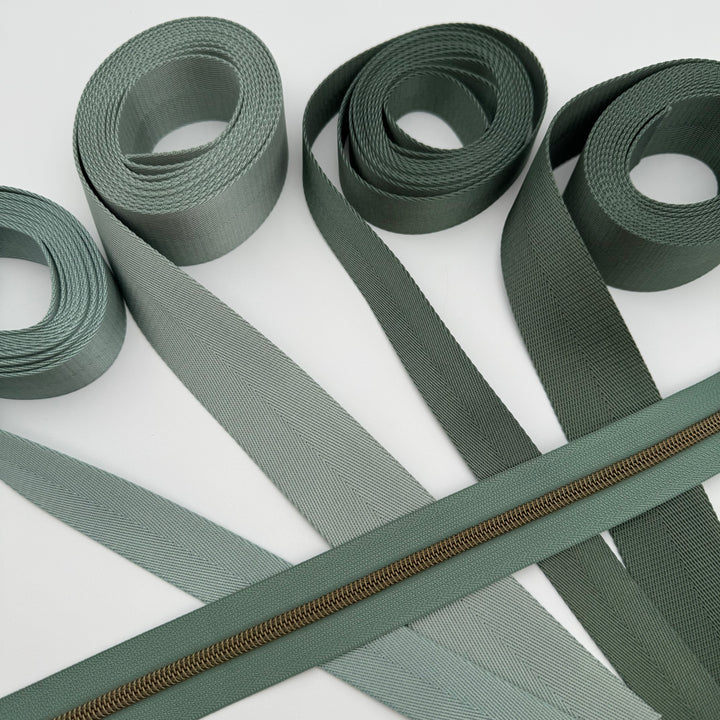 Sage Light Nylon webbing