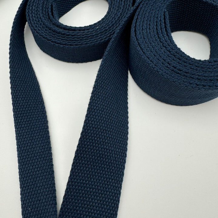 Navy cotton webbing