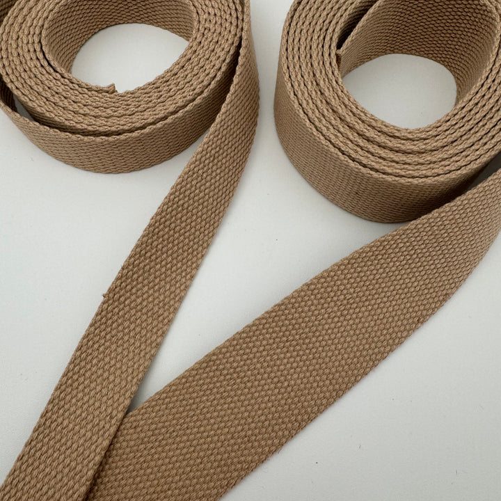 Khaki cotton webbing