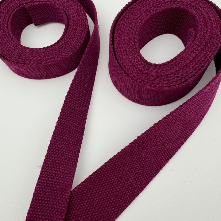 Magenta cotton webbing