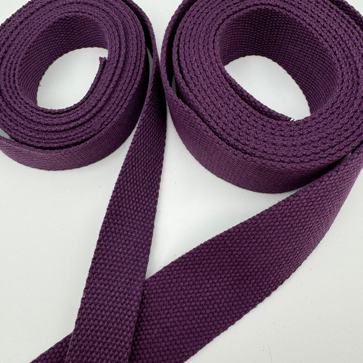 Plum cotton webbing