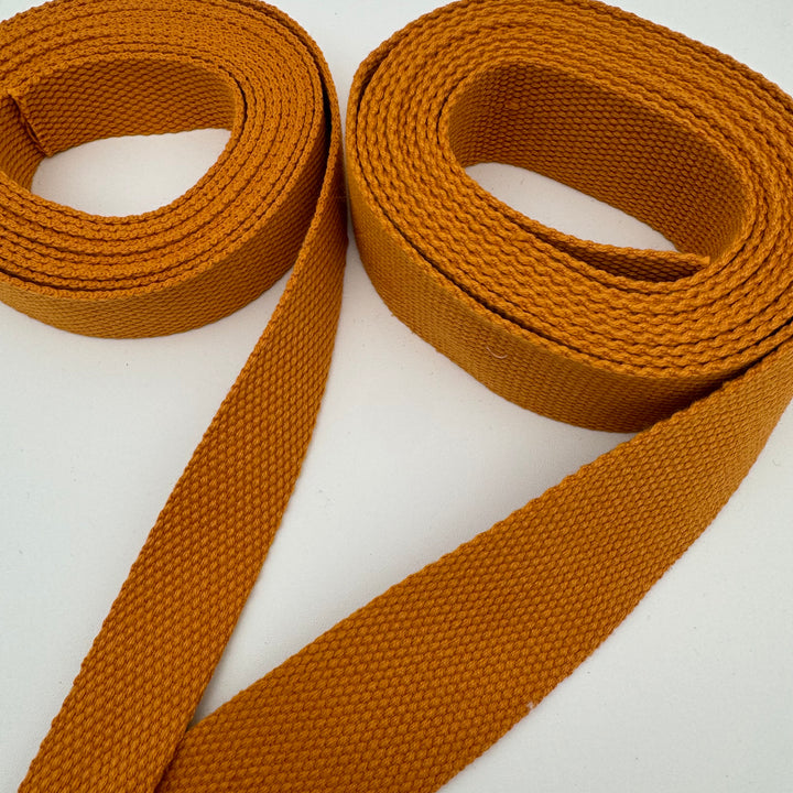 Ochre cotton webbing