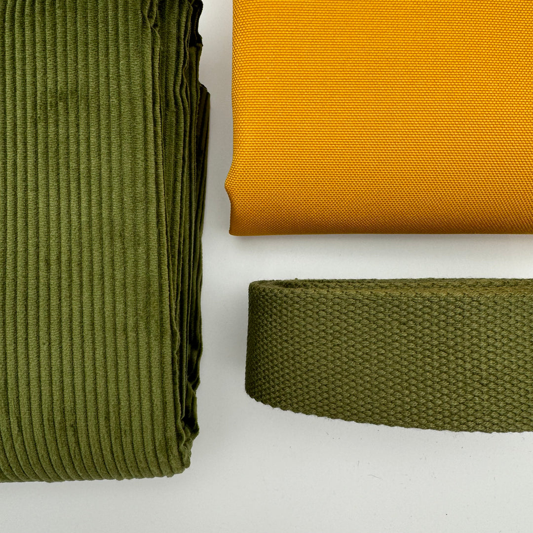 Olive cotton webbing