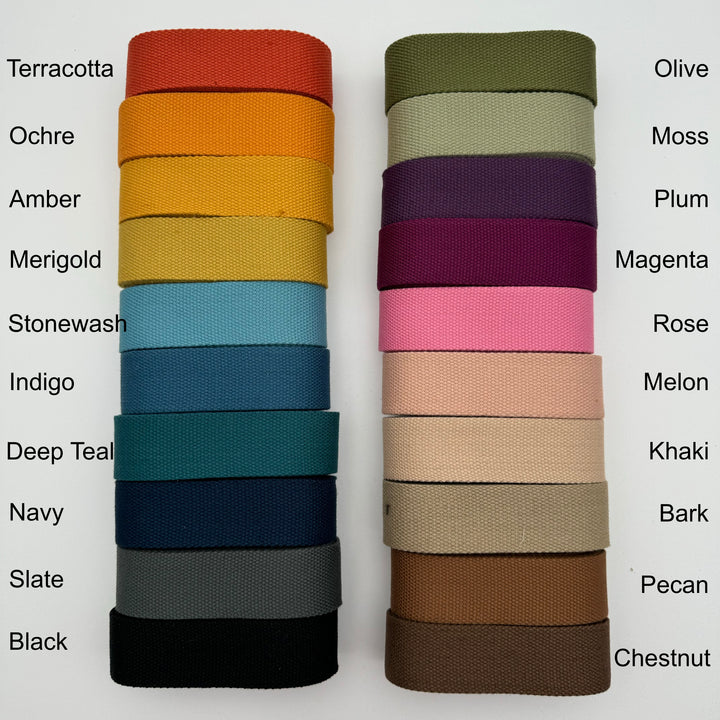 Cotton webbing Swatches