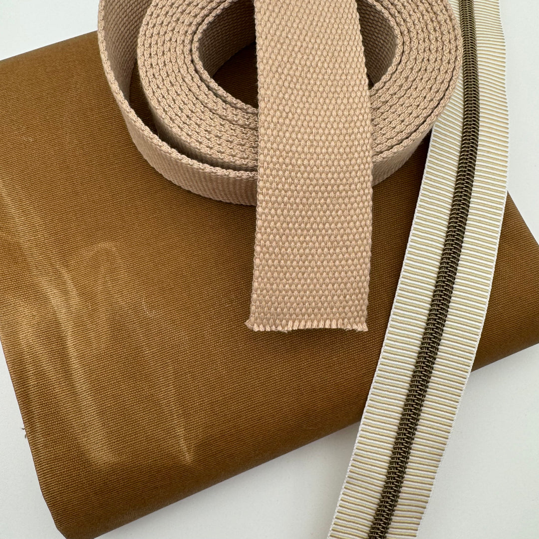 Khaki cotton webbing