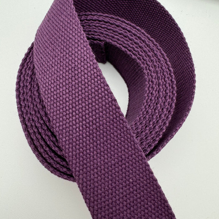 Plum cotton webbing