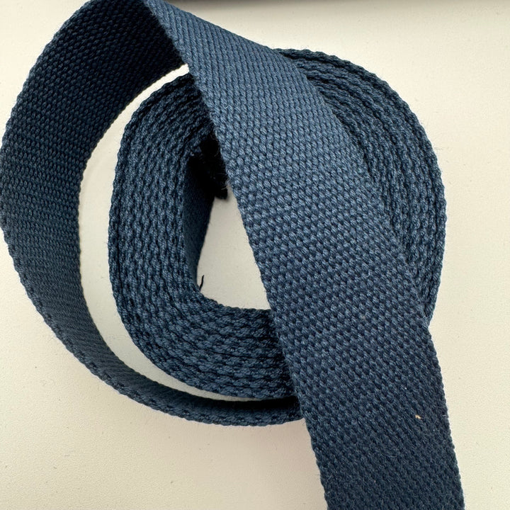 Navy cotton webbing