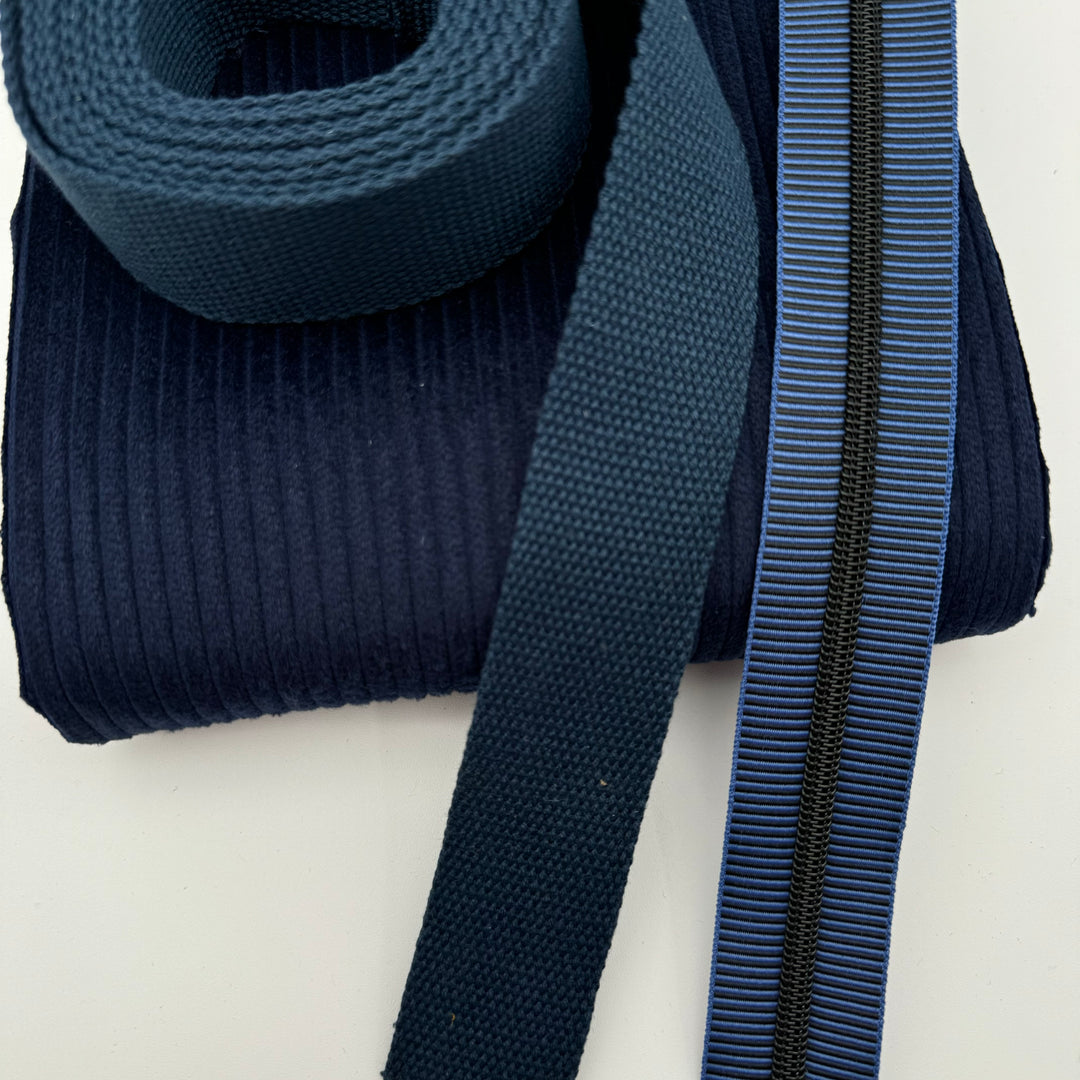 Navy cotton webbing