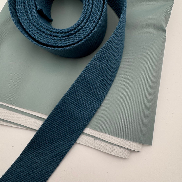 Indigo cotton webbing