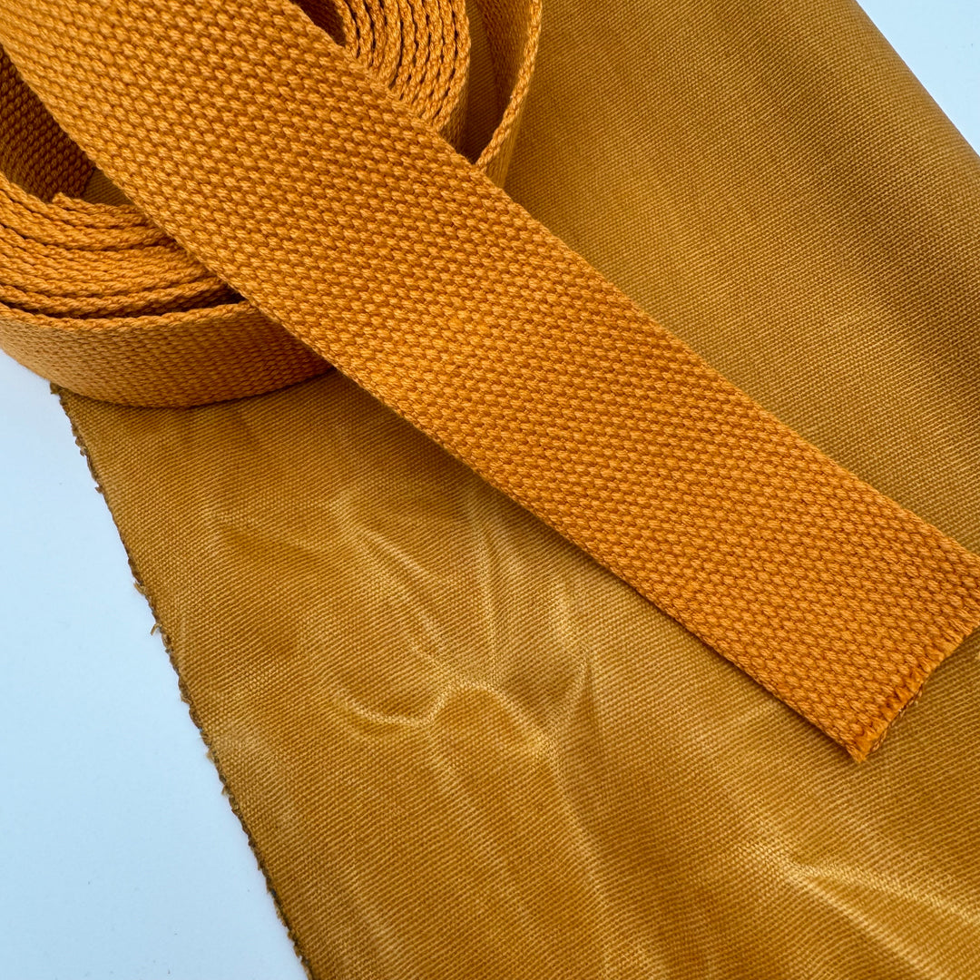 Ochre cotton webbing