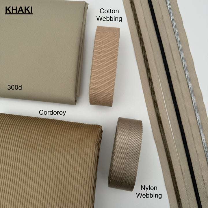 Khaki cotton webbing